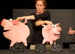 Theater Gustavs Schwestern: Piggeldy + Frederick - Eine philosophische Schweinerei für alle ab 5 Jahren