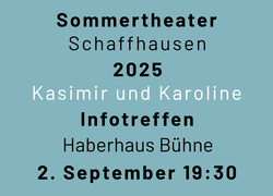 Sommertheater Interessiertentreffen Flyer Vorderseite