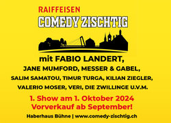 neue Reihe: Raiffeisen Comedy Zischtig - mit abwechslungsreichen Humor-Highlights